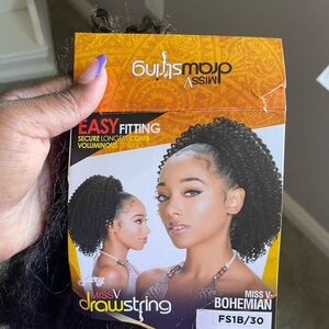 Drawstring Bohemian Hair - Black and Brown